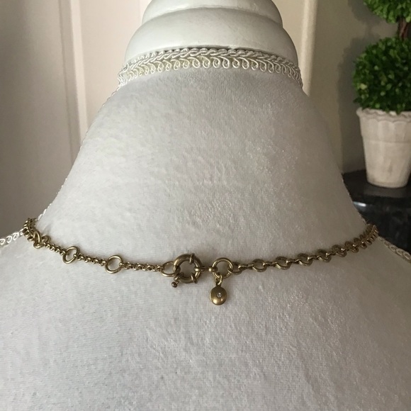 J.Crew Tassel Necklace Gold Tone Chain Black White Seed Bead Fringe Boho Chic - Picture 14 of 14